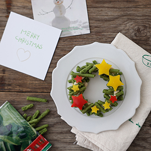 クリスマスに！カンタンお野菜リース