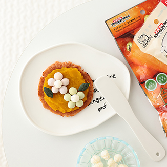 オーブン不使用！ボーロでお花のパンプキンパイ 