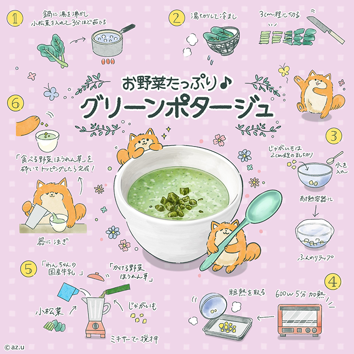 お野菜たっぷり♪グリーンポタージュ レシピ