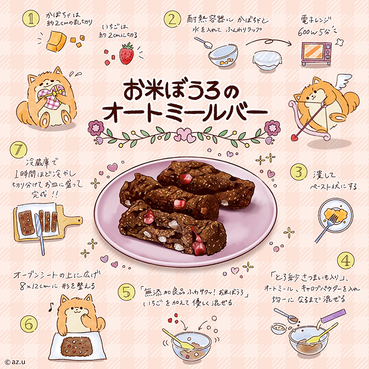 お米ぼうろのオートミールバー♪ レシピ